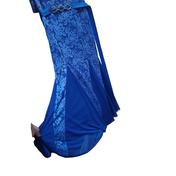 Patra By Joanna Chen NEW Lace All Over Size 12 Blue - Picture 4 of 10